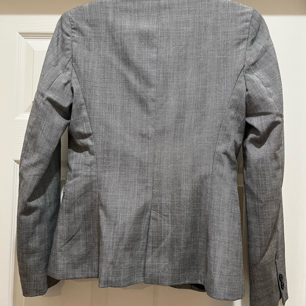 Zara Basic Collection Grey Black Lined Blazer Car… - image 8